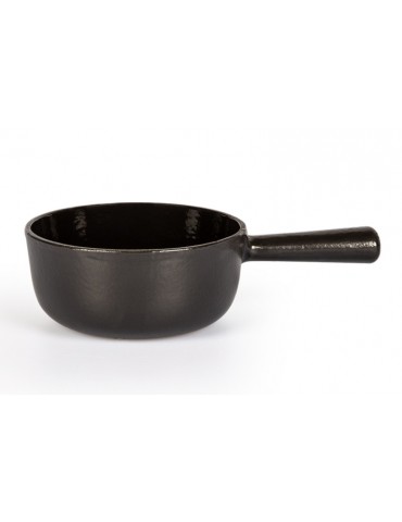 Poêlon fondue noir 24 cm - La Forge De Megeve
